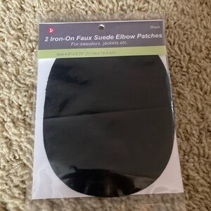 Set of 2 Iron-on Faux Suede Elbow Patches - Unopened